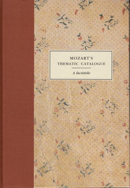 Image for Mozart's Thematic Catalogue, A Facsimile