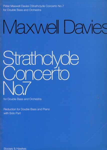 Image for Strathclyde Concerto No.7 - Double Bass & Piano