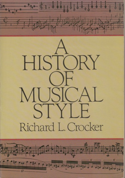Image for A History of Musical Style