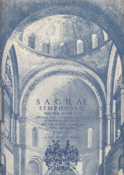 Image for Sacrae Symphoniae Libro Primo (a 6 - 15 voci) - Full Score
