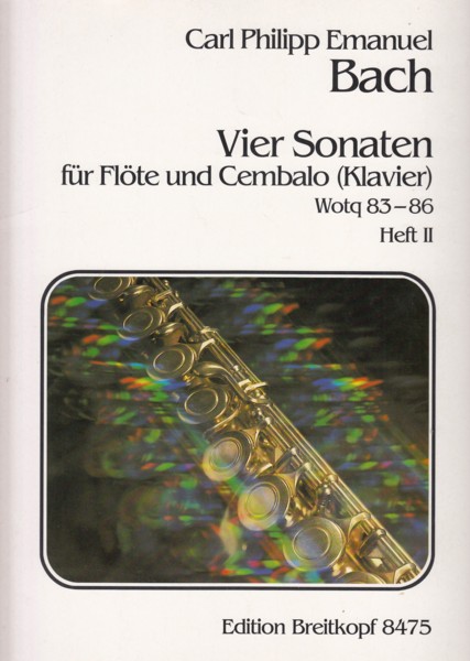 Image for Four Sonatas for Flute and Harpsichord (Piano) Volume II
