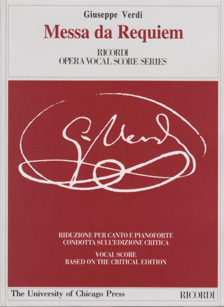 Image for Messa da Requiem - Vocal Score Critical Edition