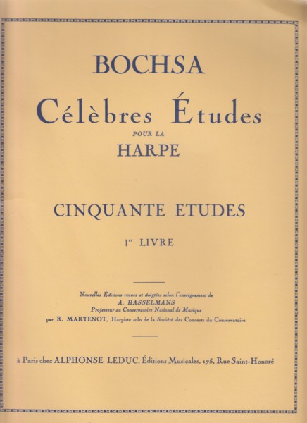 Image for Cinquante Etudes pour la Harpe, Op.34 Book1