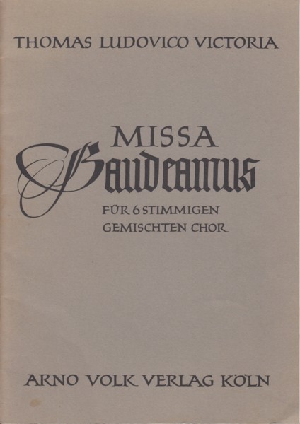Image for Missa Gaudeamus for 6 part mixed voice choir