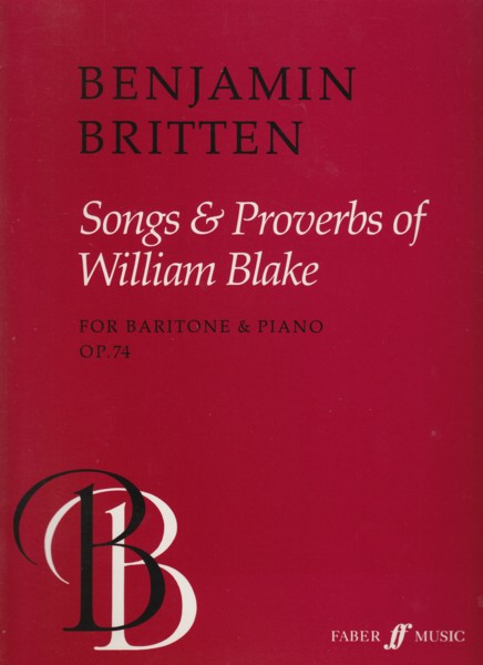 Image for Songs & Proverbs of William Blake, Op.74 - Baritone & Piano