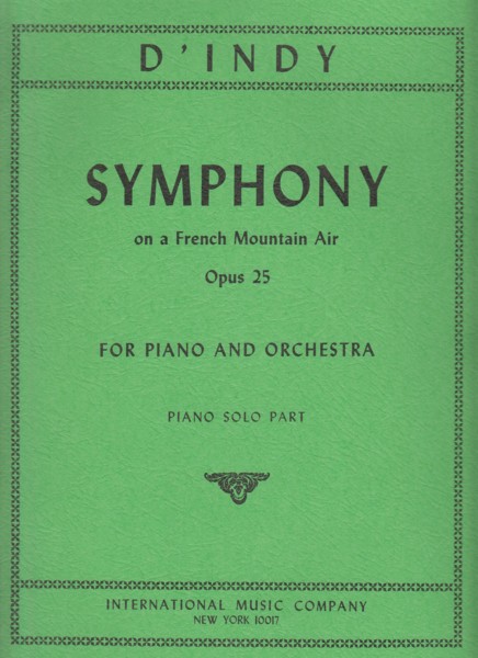 Image for Symphony on a French Mountain Air, Op.25 - Piano Solo Part