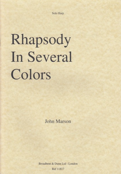 Image for Rhapsody in Several Colors - Solo Harp