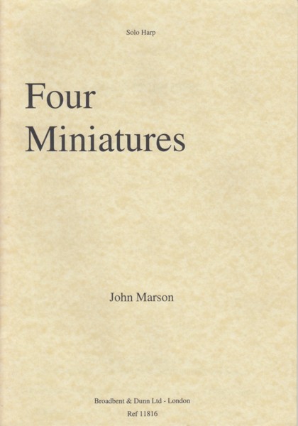 Image for Four Miniatures for Solo Harp