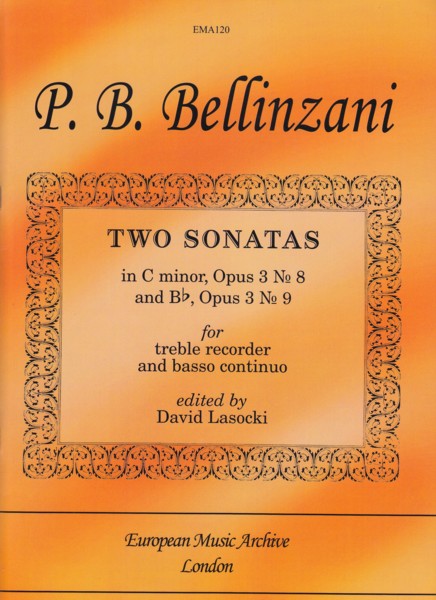 Image for Two Sonatas for Treble Recorder & Basso continuo.