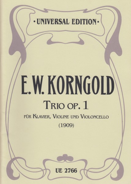 Image for Trio for Piano, Violin and Cello, Op.1 (1909) - Set of Parts