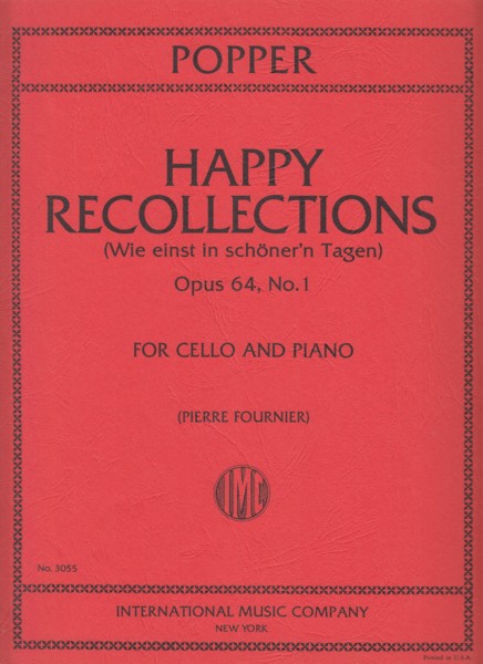 Image for Happy Recollections, Op.64/1 - Cello & Piano