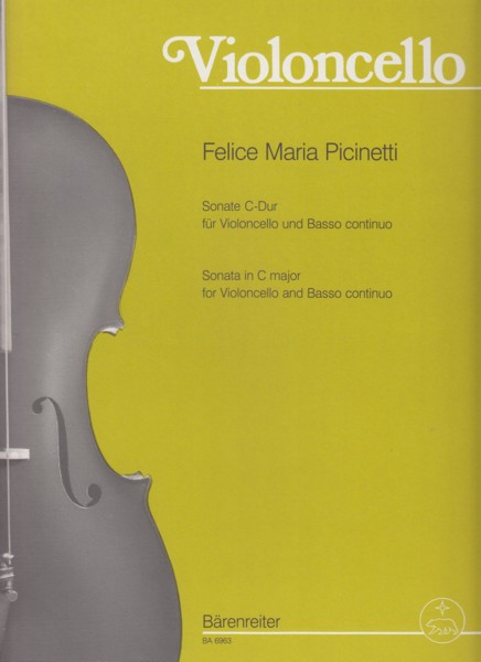 Image for Sonata in C major for Cello and Basso continuo