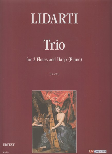 Trio for Two Flutes and Harp (Piano) - Set of Parts Image for Trio for Two Flutes and Harp (Piano) - Set of Parts