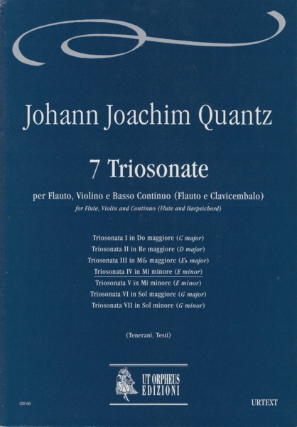 Image for Trio Sonata IV in E minor for Flute, Violin and Basso Continuo - Score & Parts