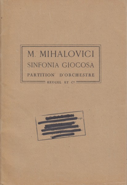 Image for Sinfonia Giocosa, Op.65 - Study Score