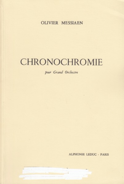 Chronochromie pour Grand Orchestre - Study Score Image for Chronochromie pour Grand Orchestre - Study Score