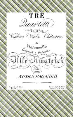 Image for Three Quartets for Violin, Viola, Guitar and Cello, Op.5 - Set of Parts