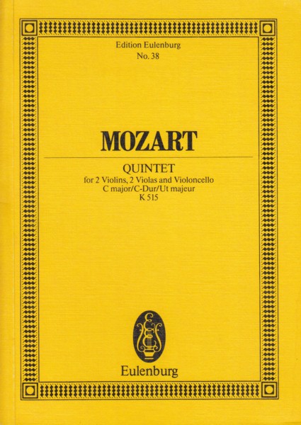 Image for String Quintet in C major, K.515 - Study Score