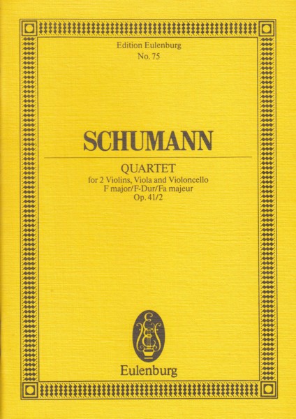 String Quartet No.2 in F major, Op.41/2 - Study Score Image for String Quartet No.2 in F major, Op.41/2 - Study Score