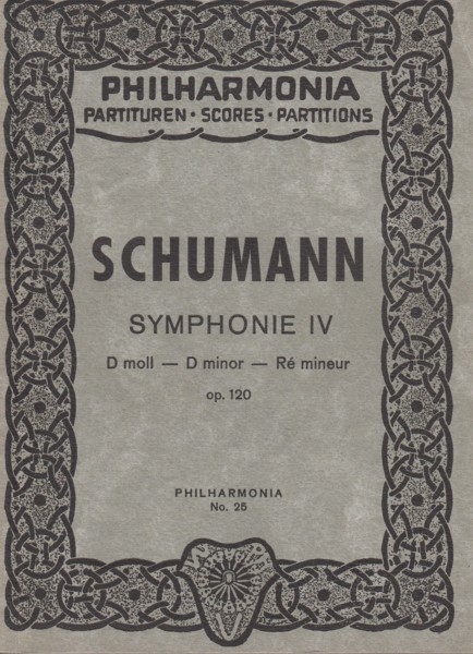 Symphony No.4 in d minor, Op.120 - Study Score Image for Symphony No.4 in d minor, Op.120 - Study Score
