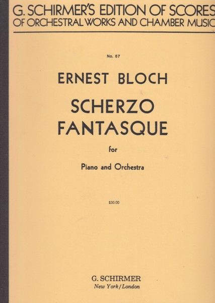 Image for Scherzo Fantasque for Piano and Orchestra - Full Score