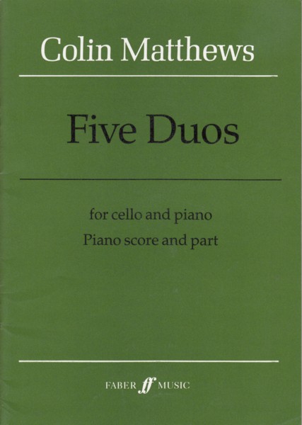 Five Duos for Cello & Piano (1985) Image for Five Duos for Cello & Piano (1985)