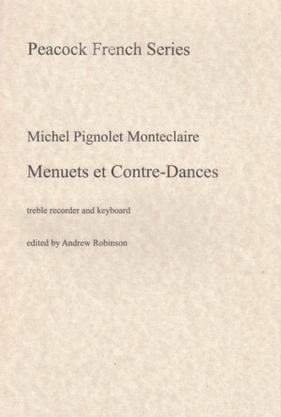 Image for Menuets et Contre-Dances for Treble Recorder & Keyboard