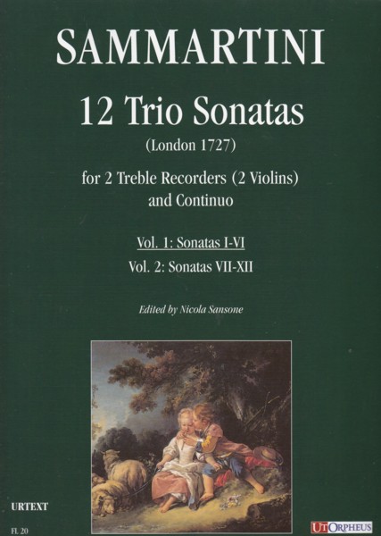 Image for 12 Trio Sonatas (London 1727) for 2 Treble Recorders (2 Violins) and Basso Continuo - Vol.1: Sonatas I - VI