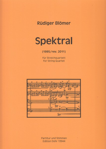 Spektral (1995/rev.2011) for String Quartet - Score & Parts Image for Spektral (1995/rev.2011) for String Quartet - Score & Parts