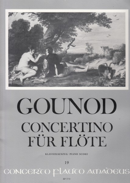 Concertino for Flute and Orchestra - Flute & Piano Image for Concertino for Flute and Orchestra - Flute & Piano