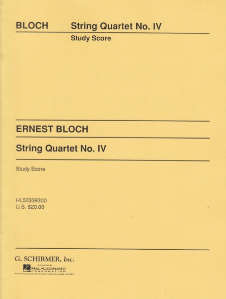 String Quartet No.4 - Study Score Image for String Quartet No.4 - Study Score