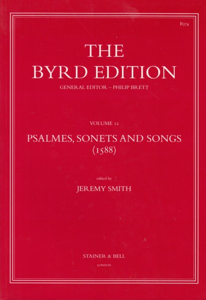 Image for Psalmes, Sonets and Songs (1588) - The Byrd Edition Volume 12