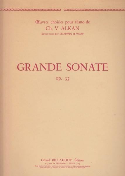 Image for Grande Sonate, Op.33 for Piano