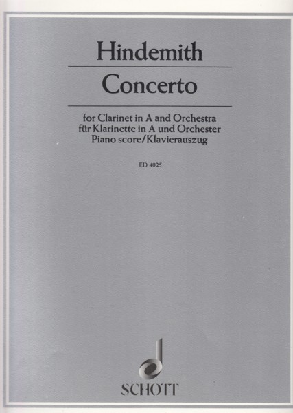 Image for Concerto for Clarinet in A and Orchestra - Clarinet & Piano