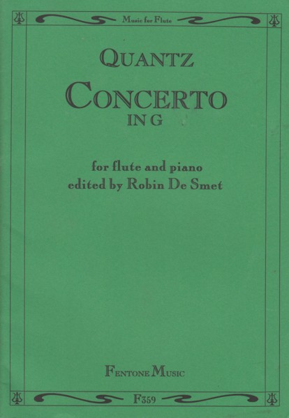Flute Concerto in G - Flute & Piano Image for Flute Concerto in G - Flute & Piano