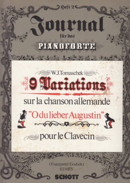 9 Variations on the Song "O du lieber Augustin" for Harpsichord (Piano) Image for 9 Variations on the Song "O du lieber Augustin" for Harpsichord (Piano)