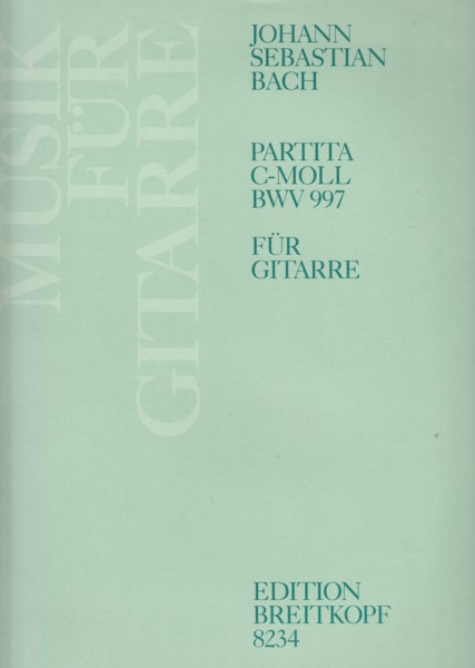 Partita in c minor, BWV 997 - Guitar Image for Partita in c minor, BWV 997 - Guitar