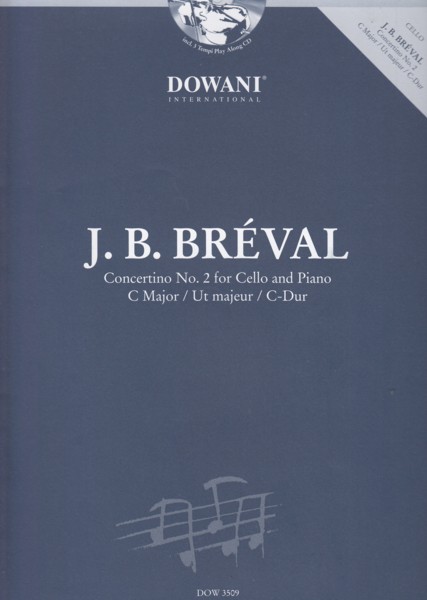 Image for Concertino No.2 in C major for Cello & Piano