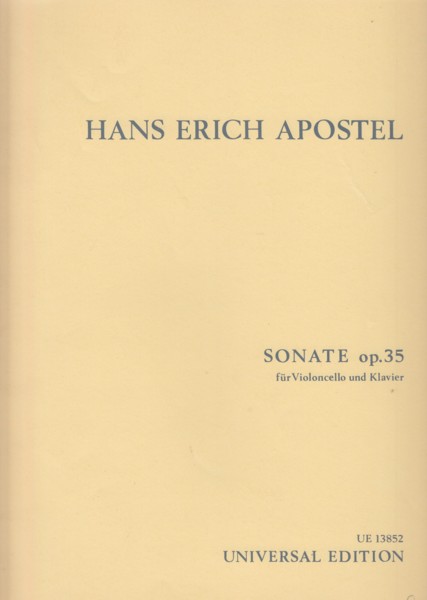 Image for Sonata for Cello and Piano, Op.35