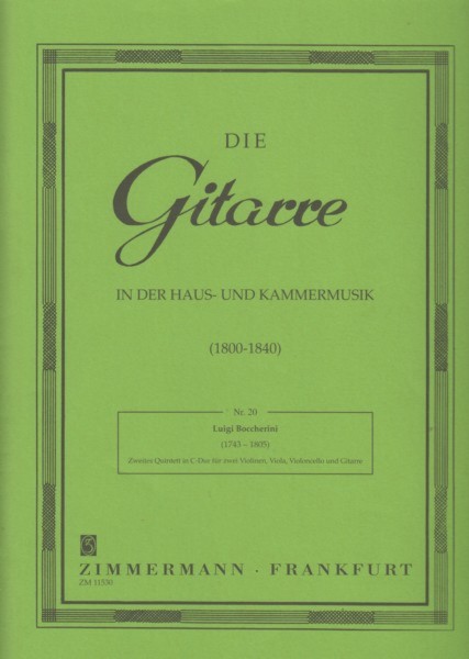 Image for Guitar Quintet No.2 in C major "La Ritirata di Madrid" - Set of Parts