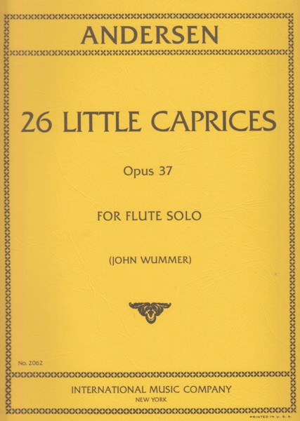 Image for 26 Little Caprices, Op.37 for Flute Solo