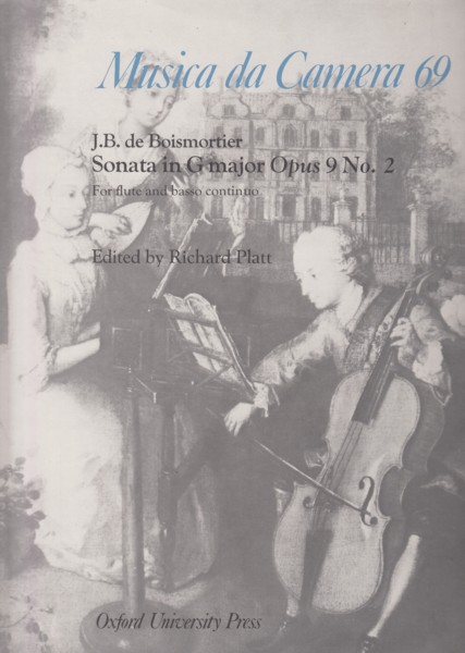 Sonata in G major, Op.9 No.2 for Flute and Basso continuo Image for Sonata in G major, Op.9 No.2 for Flute and Basso continuo