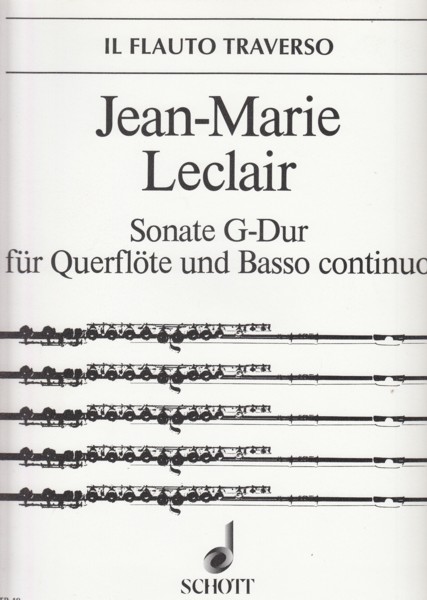 Image for Sonata in G major, Op.IX No.7 for Flute and Basso continuo
