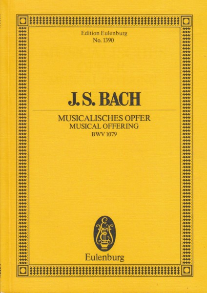 Image for Musical Offering, BWV 1079 - Study Score