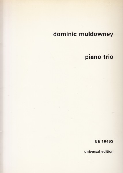 Image for Piano Trio - Score & Parts
