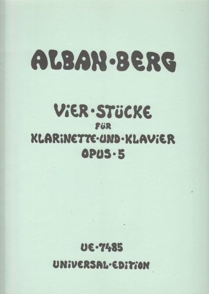 Image for Four Pieces for Clarinet and Piano, Op.5
