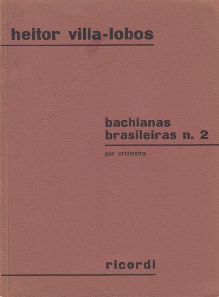 Image for Bachianas Brasileiras No.2 for Orchestra - Study Score
