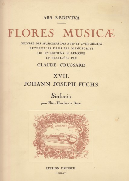 Image for Sinfonia for Flute, Oboe and Basso continuo - Set of Parts