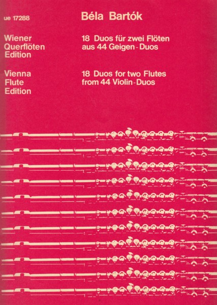 18 Duos for Two Flutes from 44 Violin Duos Image for 18 Duos for Two Flutes from 44 Violin Duos