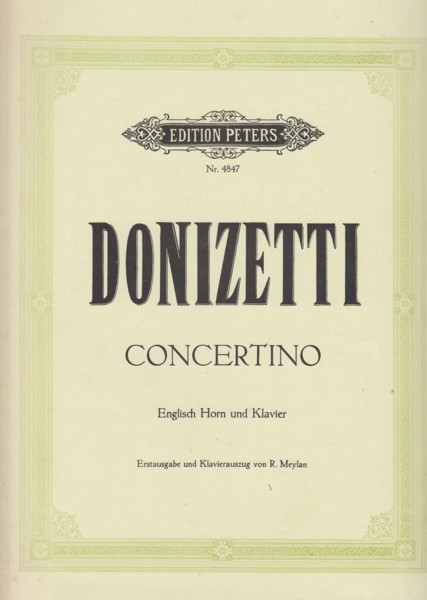 Image for Concertino for Cor Anglais and Orchestra - Cor Anglais & Piano